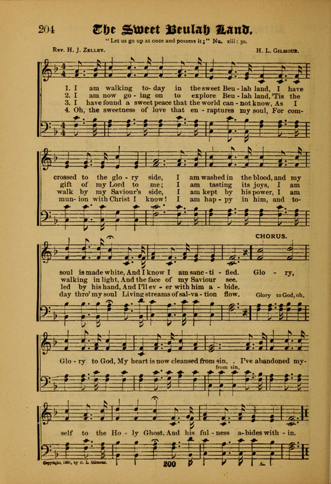 Songs of Love and Praise: for use in meetings & Christian worship & work page 200