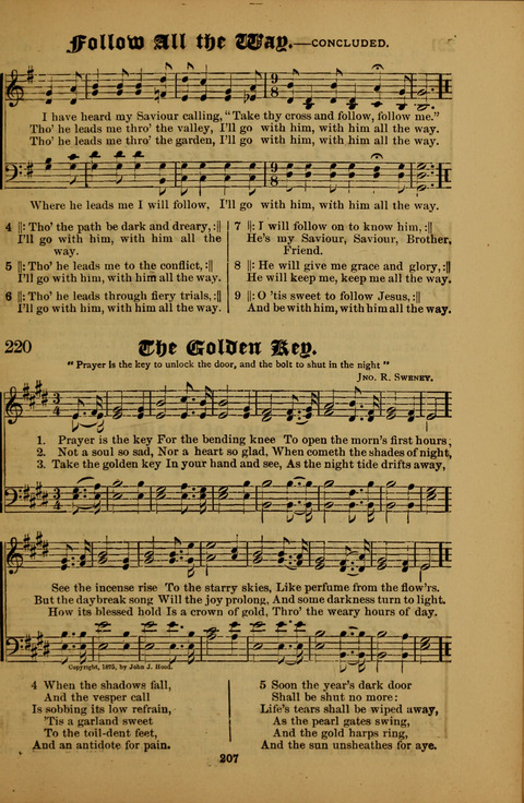 Songs of Love and Praise: for use in meetings & Christian worship & work page 207