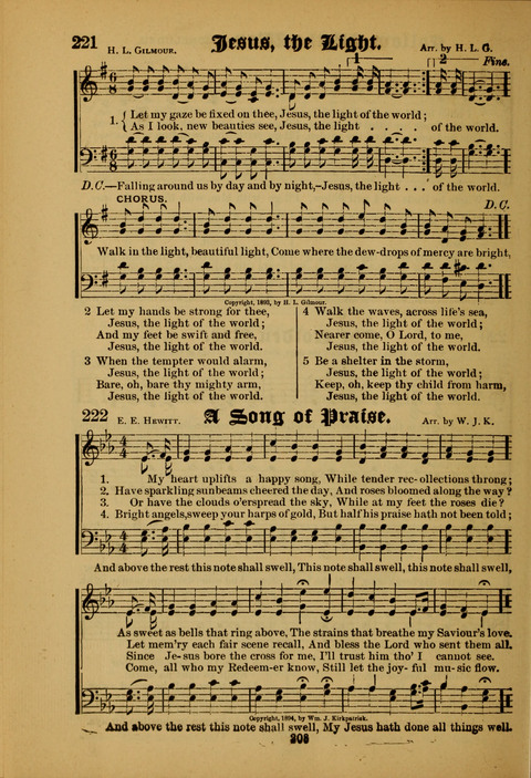 Songs of Love and Praise: for use in meetings & Christian worship & work page 208