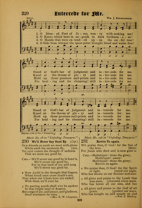 Songs of Love and Praise: for use in meetings & Christian worship & work page 212