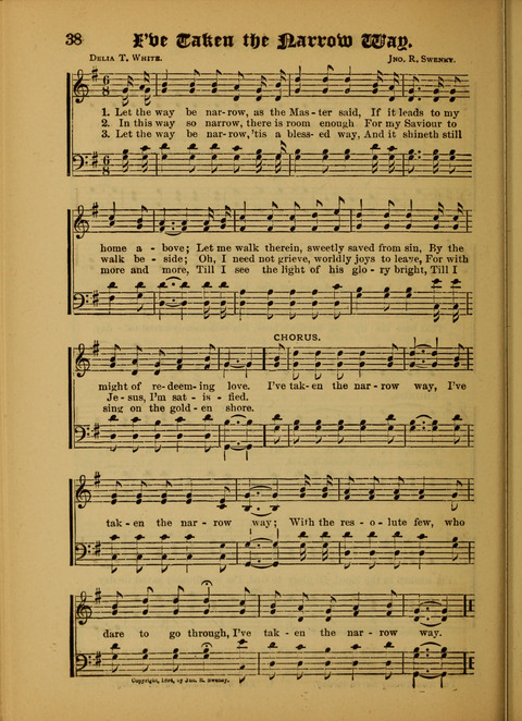 Songs of Love and Praise: for use in meetings & Christian worship & work page 38