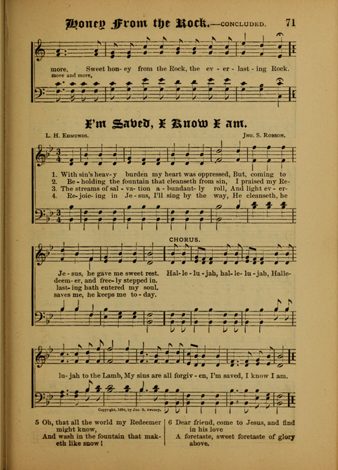 Songs of Love and Praise: for use in meetings & Christian worship & work page 71