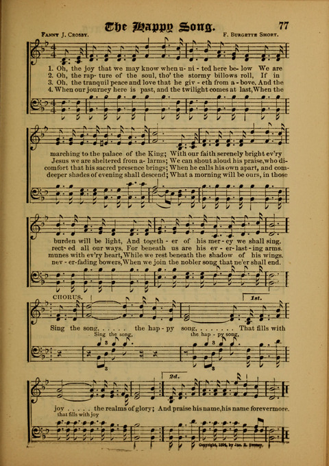 Songs of Love and Praise: for use in meetings & Christian worship & work page 77