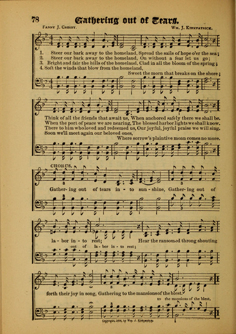 Songs of Love and Praise: for use in meetings & Christian worship & work page 78