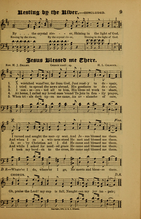 Songs of Love and Praise: for use in meetings & Christian worship & work page 9