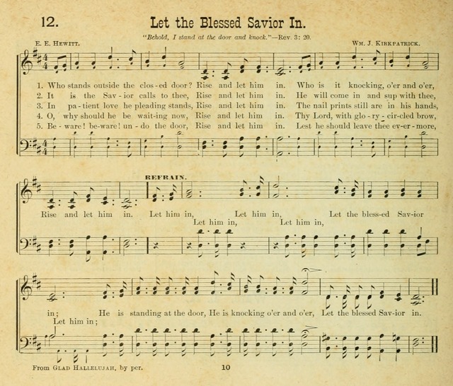 Songs of the Morning: a choice collection of songs and hymns for the Sunday school and other social services page 11