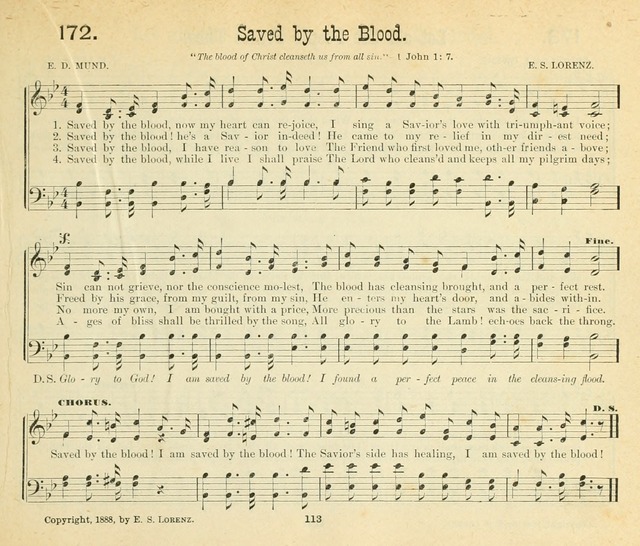 Songs of the Morning: a choice collection of songs and hymns for the Sunday school and other social services page 114