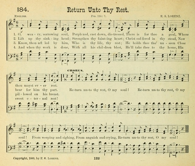 Songs of the Morning: a choice collection of songs and hymns for the Sunday school and other social services page 123