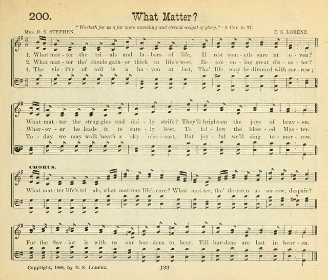 Songs of the Morning: a choice collection of songs and hymns for the Sunday school and other social services page 134