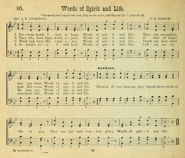 Songs of the Morning: a choice collection of songs and hymns for the Sunday school and other social services page 15