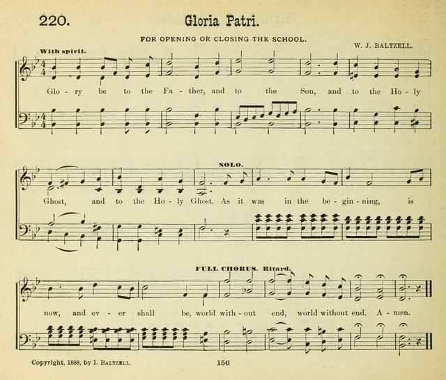 Songs of the Morning: a choice collection of songs and hymns for the Sunday school and other social services page 157