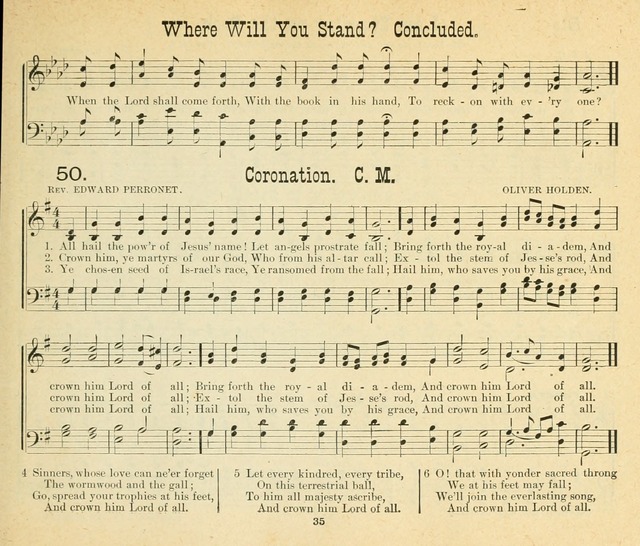 Songs of the Morning: a choice collection of songs and hymns for the Sunday school and other social services page 36