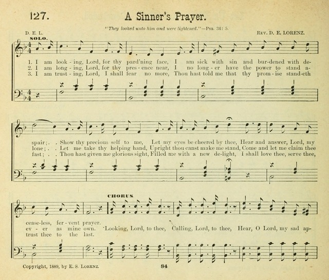 Songs of the Morning: a choice collection of songs and hymns for the Sunday school and other social services page 85