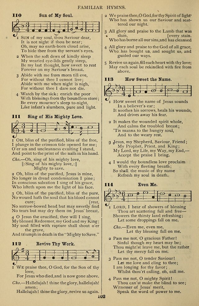 Songs of the New Life: with Songs of Redeeming Love Combined: for use in gospel meetings, etc. page 102