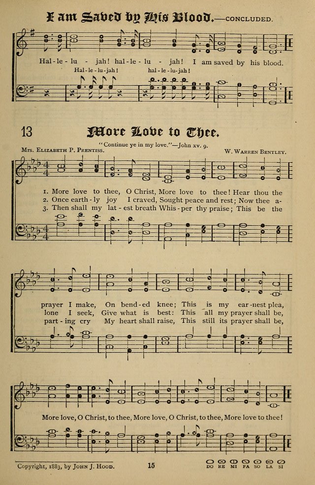 Songs of the New Life: with Songs of Redeeming Love Combined: for use in gospel meetings, etc. page 15