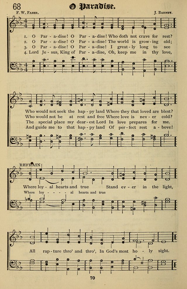 Songs of the New Life: with Songs of Redeeming Love Combined: for use in gospel meetings, etc. page 70