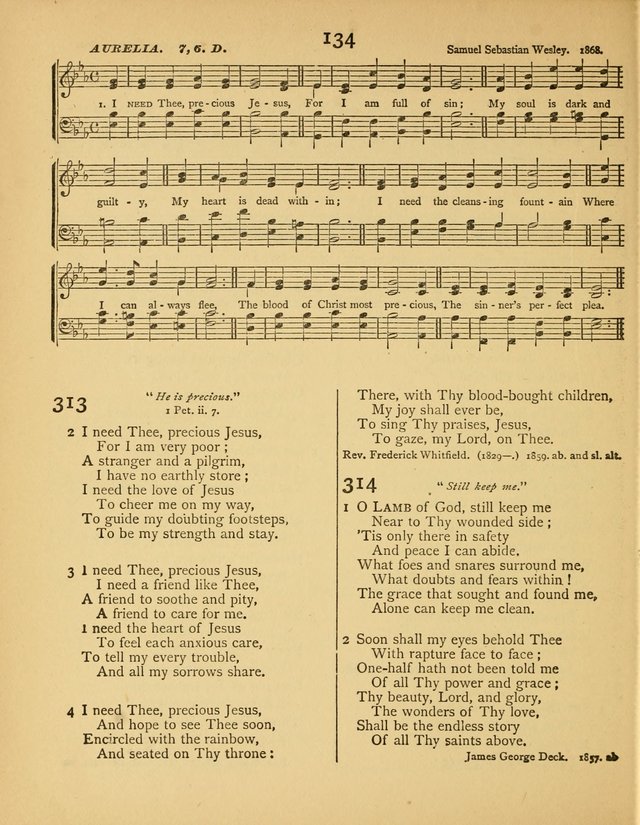 Songs of Praise: a selection of standard hymns and tunes for the Sunday-shcools and social meetings page 135