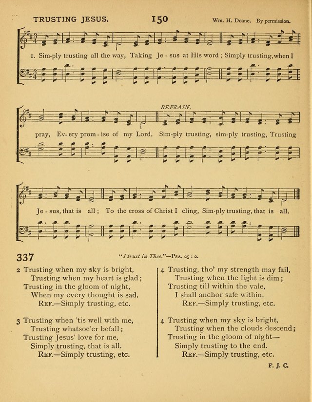 Songs of Praise: a selection of standard hymns and tunes for the Sunday-shcools and social meetings page 151