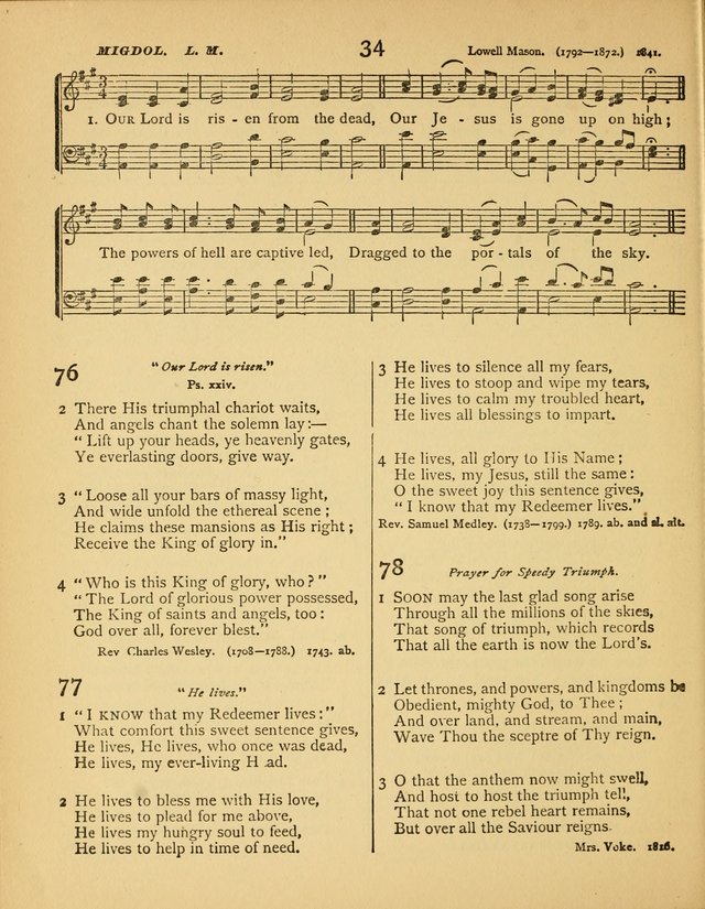 Songs of Praise: a selection of standard hymns and tunes for the Sunday-shcools and social meetings page 35