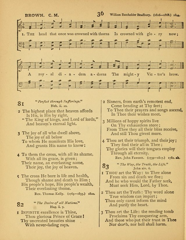 Songs of Praise: a selection of standard hymns and tunes for the Sunday-shcools and social meetings page 37