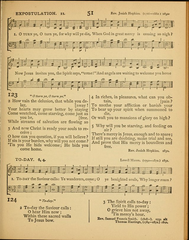 Songs of Praise: a selection of standard hymns and tunes for the Sunday-shcools and social meetings page 52