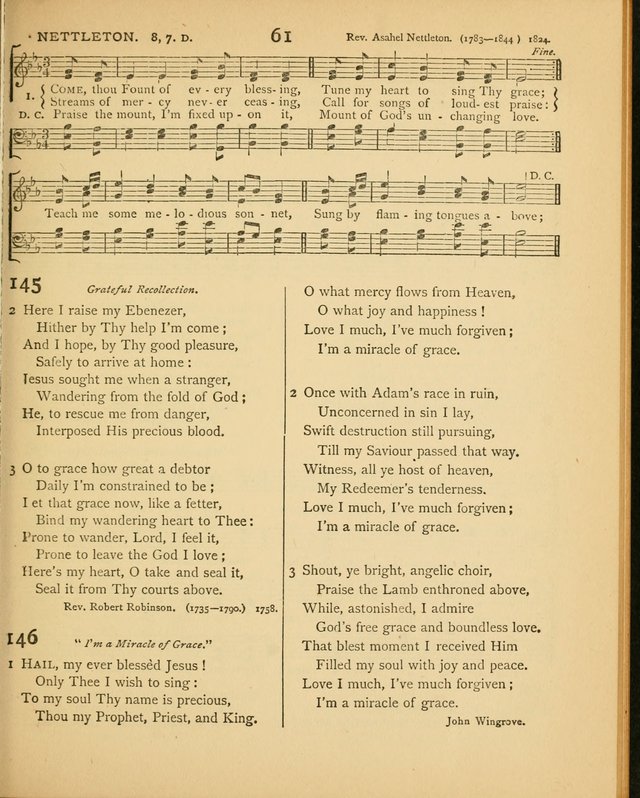 Songs of Praise: a selection of standard hymns and tunes for the Sunday-shcools and social meetings page 62