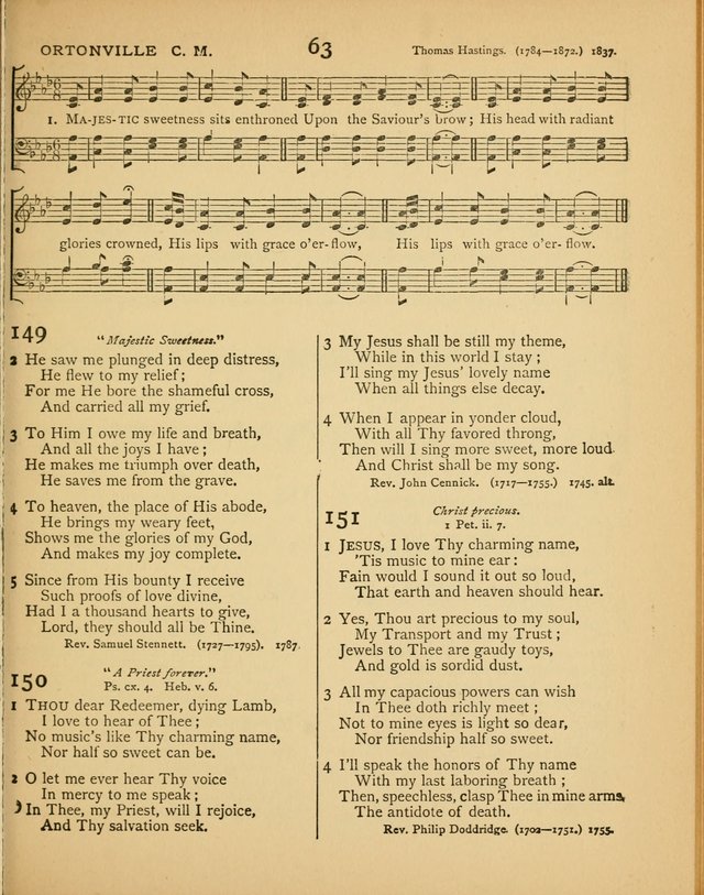 Songs of Praise: a selection of standard hymns and tunes for the Sunday-shcools and social meetings page 64