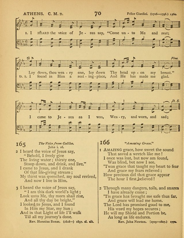 Songs of Praise: a selection of standard hymns and tunes for the Sunday-shcools and social meetings page 71