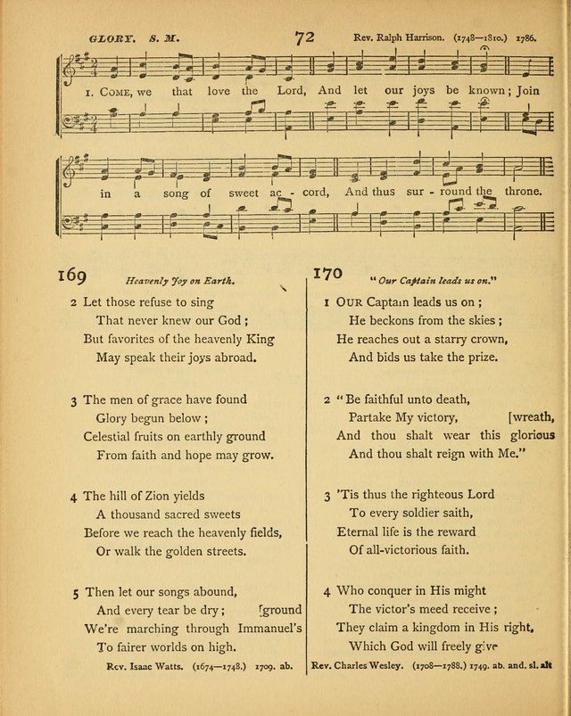 Songs of Praise: a selection of standard hymns and tunes for the Sunday-shcools and social meetings page 73