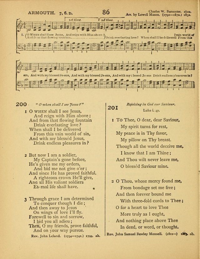 Songs of Praise: a selection of standard hymns and tunes for the Sunday-shcools and social meetings page 87