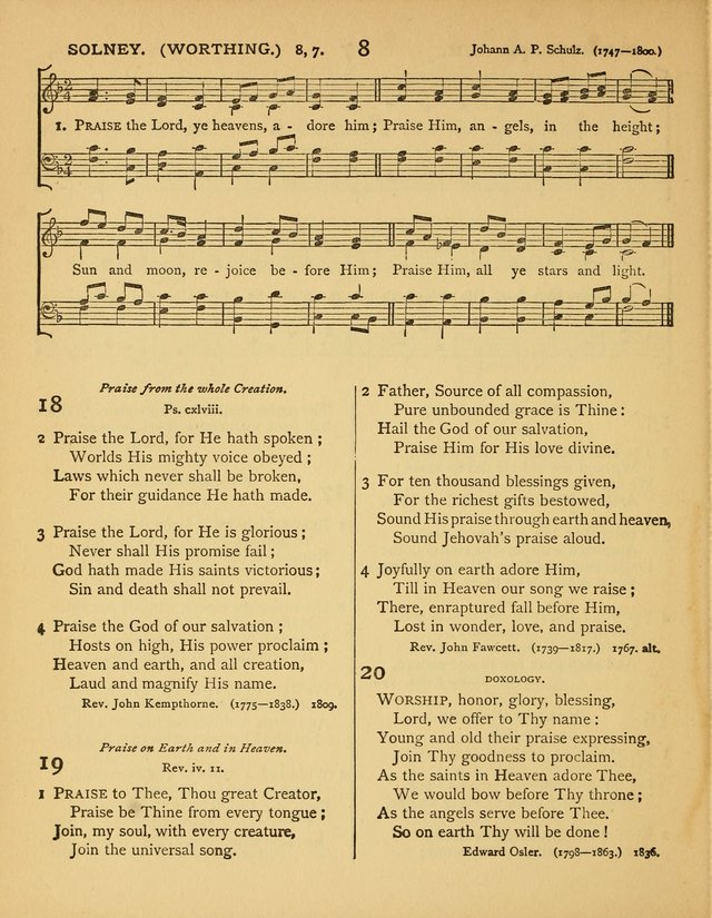 Songs of Praise: a selection of standard hymns and tunes for the Sunday-shcools and social meetings page 9