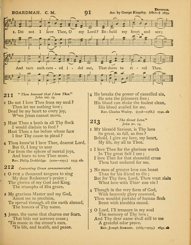 Songs of Praise: a selection of standard hymns and tunes for the Sunday-shcools and social meetings page 92