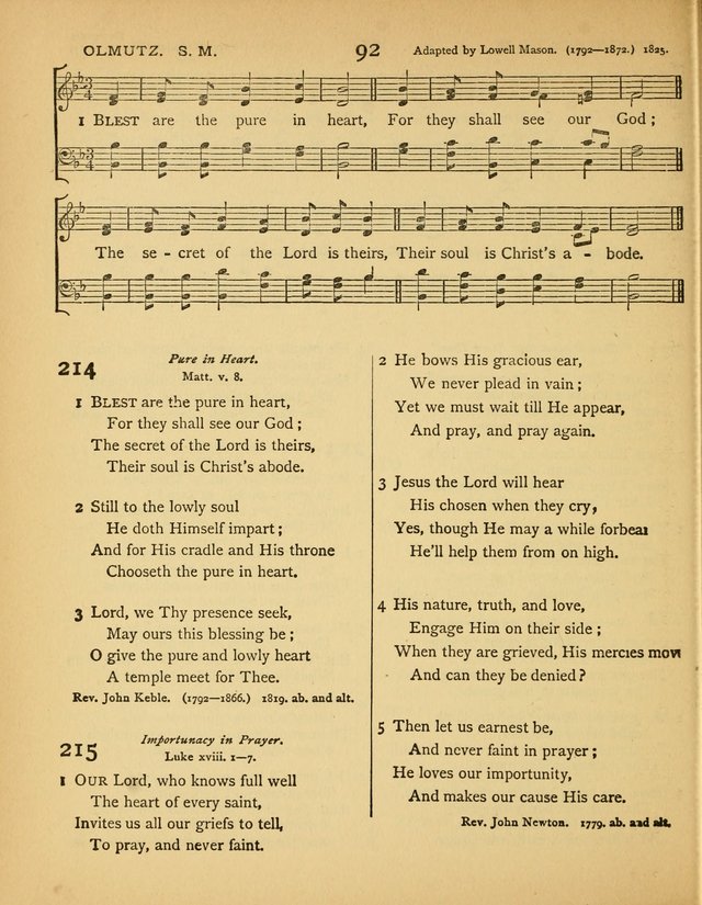 Songs of Praise: a selection of standard hymns and tunes for the Sunday-shcools and social meetings page 93