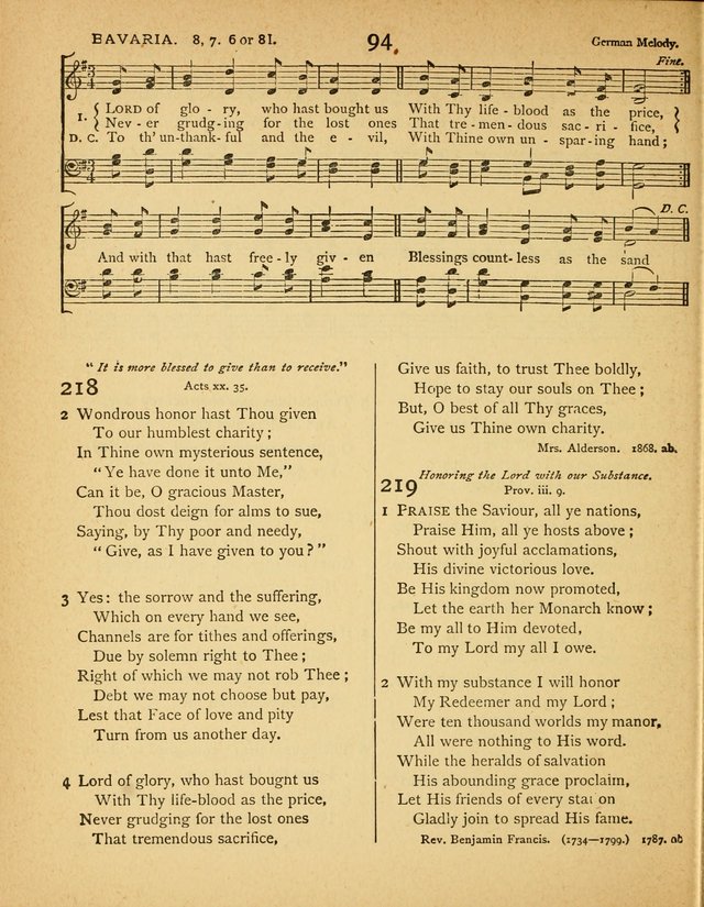 Songs of Praise: a selection of standard hymns and tunes for the Sunday-shcools and social meetings page 95