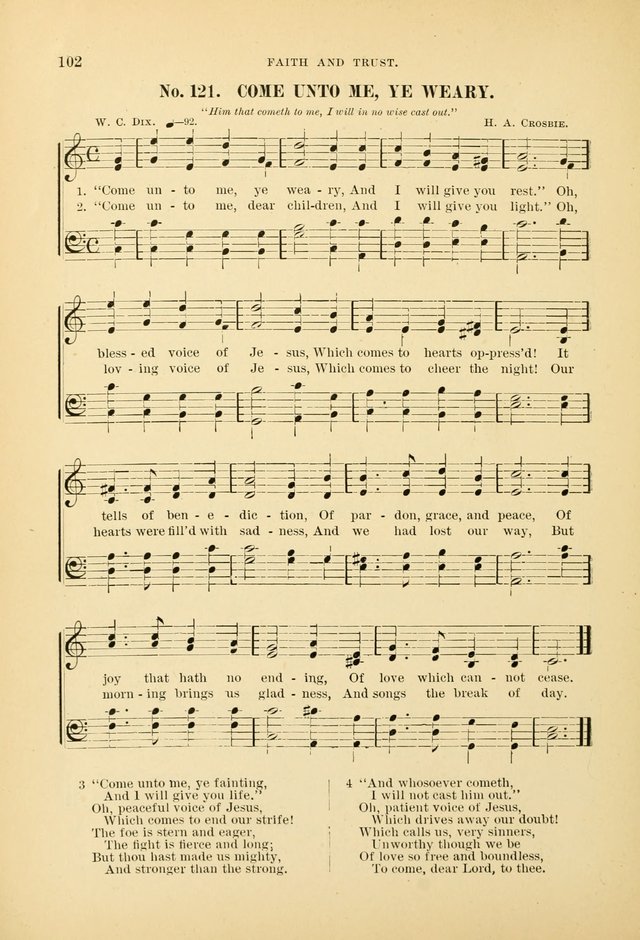 The Spirit of Praise: a collection of music with hymns for use in Sabbath-school services and church meetings page 104