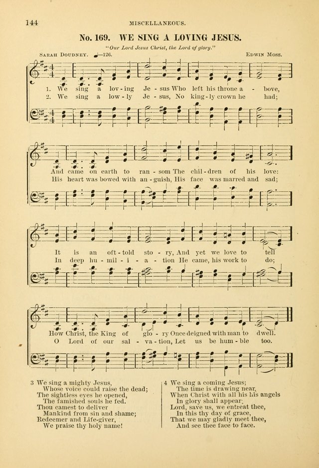 The Spirit of Praise: a collection of music with hymns for use in Sabbath-school services and church meetings page 146