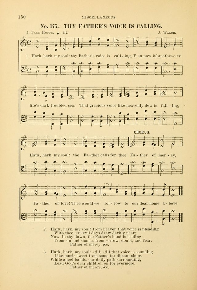 The Spirit of Praise: a collection of music with hymns for use in Sabbath-school services and church meetings page 152