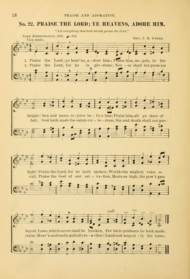 The Spirit of Praise: a collection of music with hymns for use in Sabbath-school services and church meetings page 20