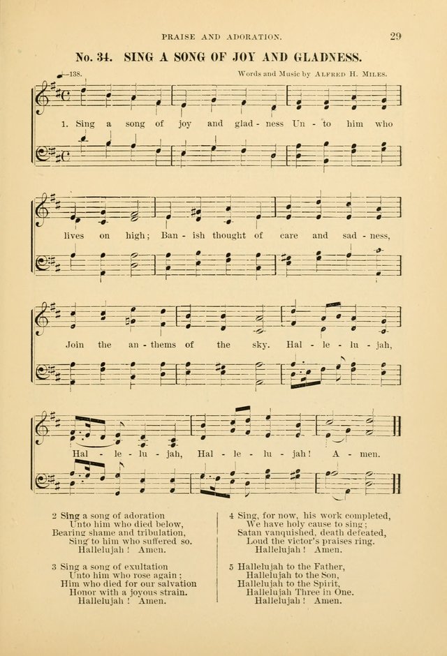 The Spirit of Praise: a collection of music with hymns for use in Sabbath-school services and church meetings page 31