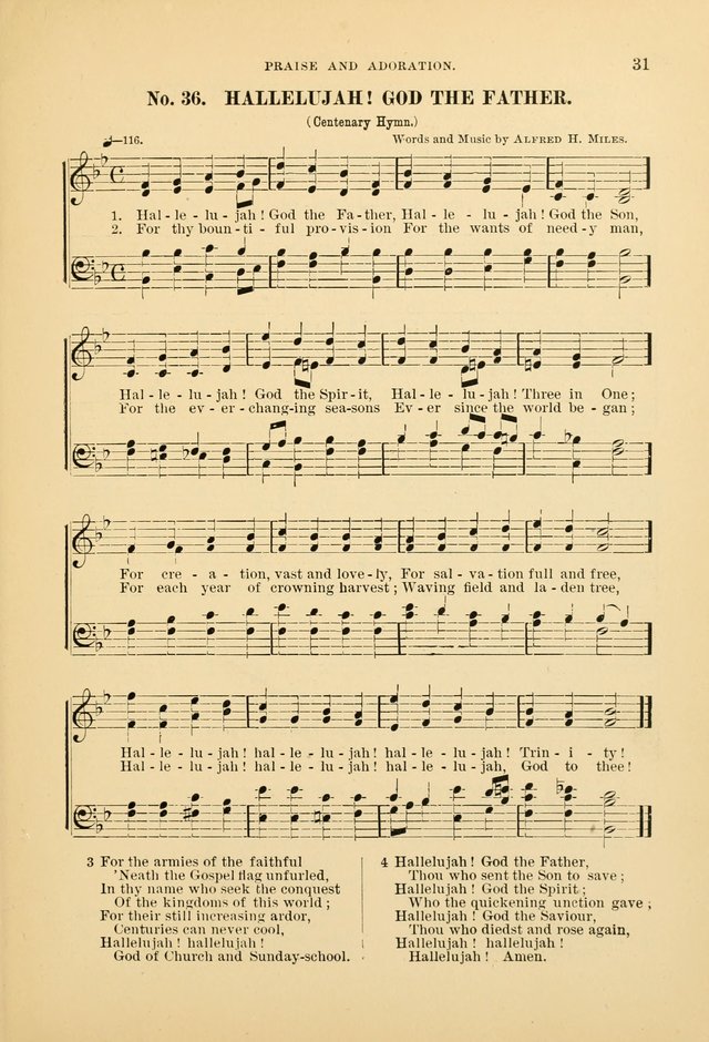 The Spirit of Praise: a collection of music with hymns for use in Sabbath-school services and church meetings page 33