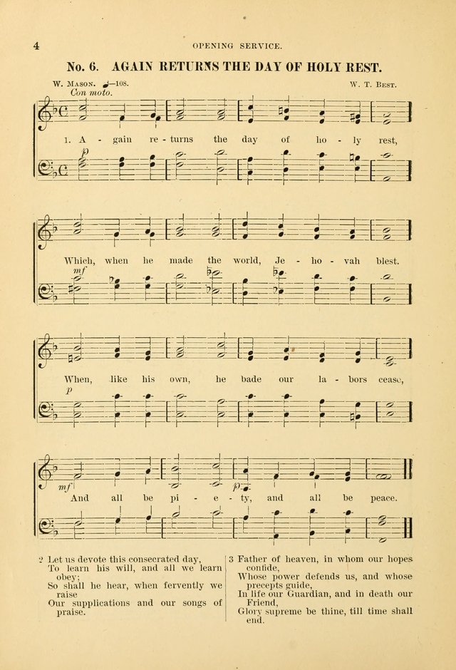 The Spirit of Praise: a collection of music with hymns for use in Sabbath-school services and church meetings page 4