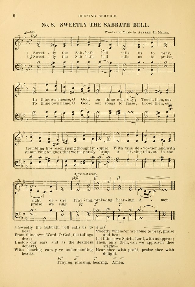 The Spirit of Praise: a collection of music with hymns for use in Sabbath-school services and church meetings page 6