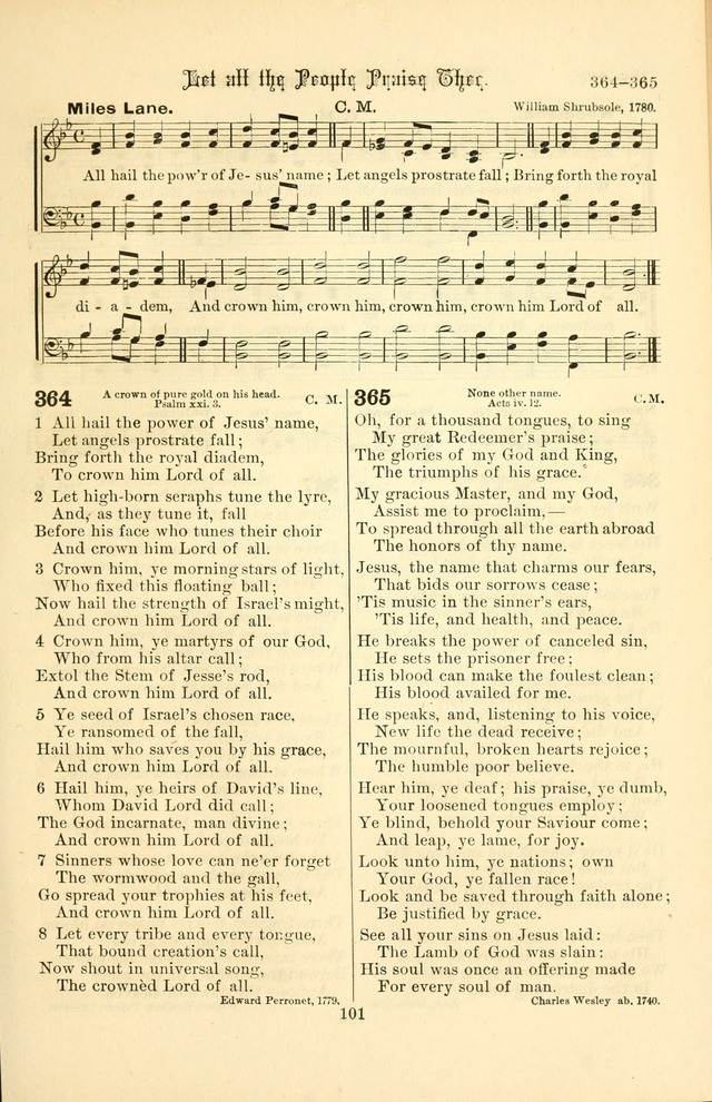 Songs of Pilgrimage: a hymnal for the churches of Christ (2nd ed.) page 101