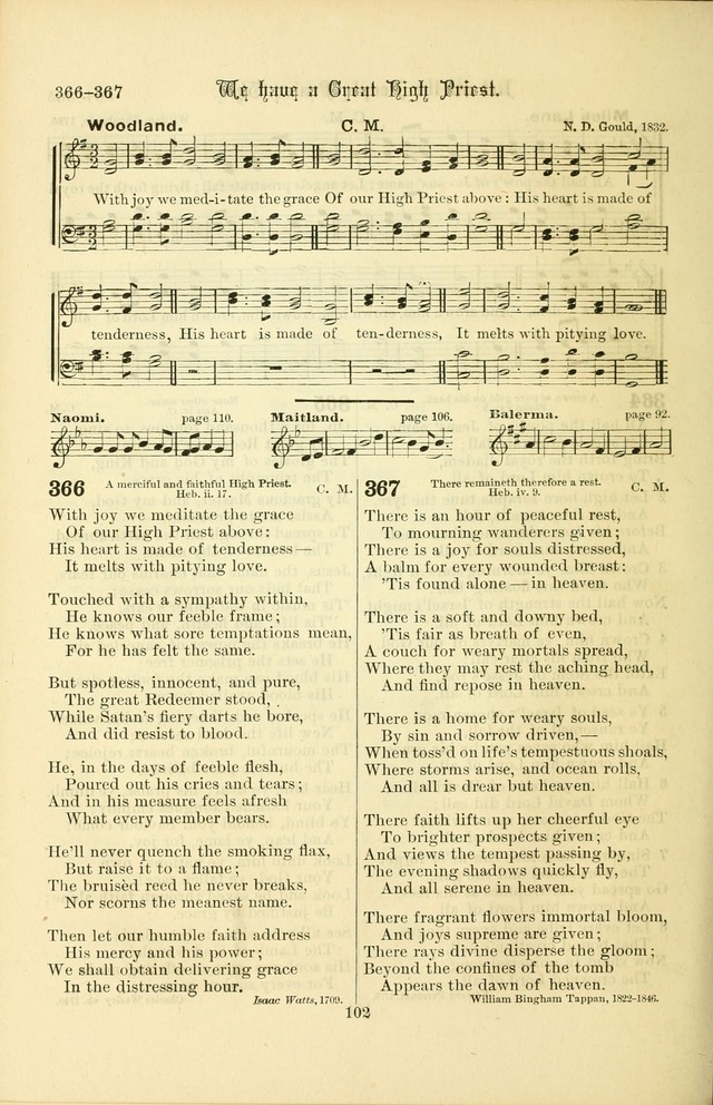 Songs of Pilgrimage: a hymnal for the churches of Christ (2nd ed.) page 102