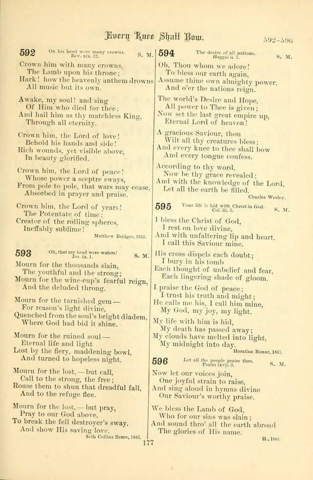 Songs of Pilgrimage: a hymnal for the churches of Christ (2nd ed.) page 177