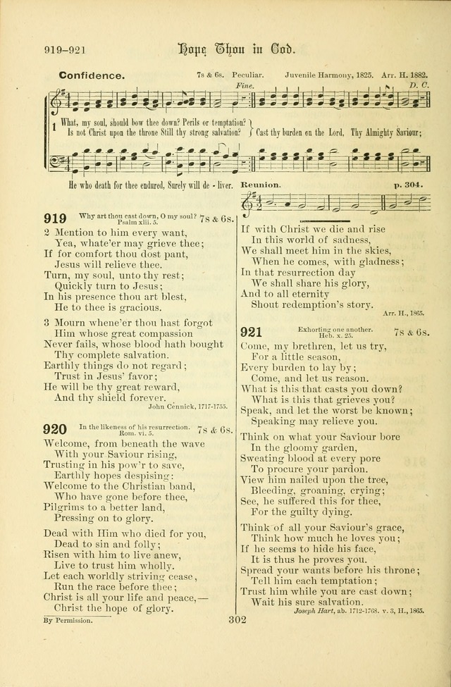 Songs of Pilgrimage: a hymnal for the churches of Christ (2nd ed.) page 302