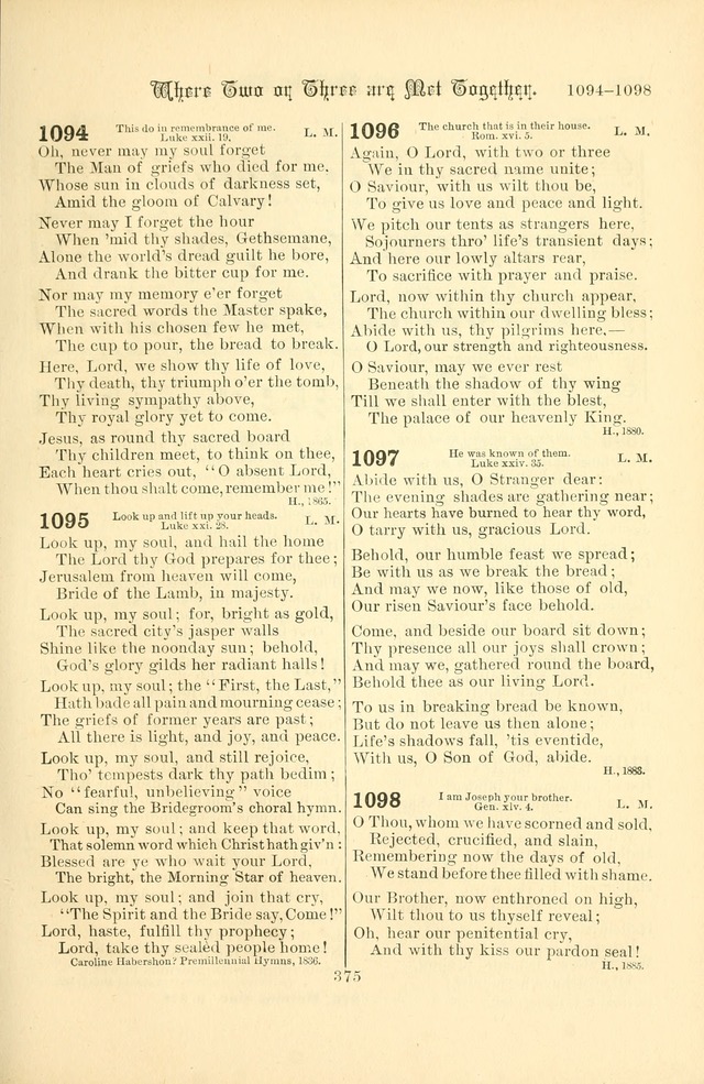 Songs of Pilgrimage: a hymnal for the churches of Christ (2nd ed.) page 375