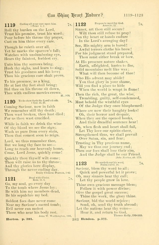 Songs of Pilgrimage: a hymnal for the churches of Christ (2nd ed.) page 383