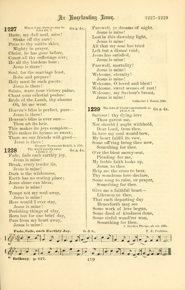 Songs of Pilgrimage: a hymnal for the churches of Christ (2nd ed.) page 419