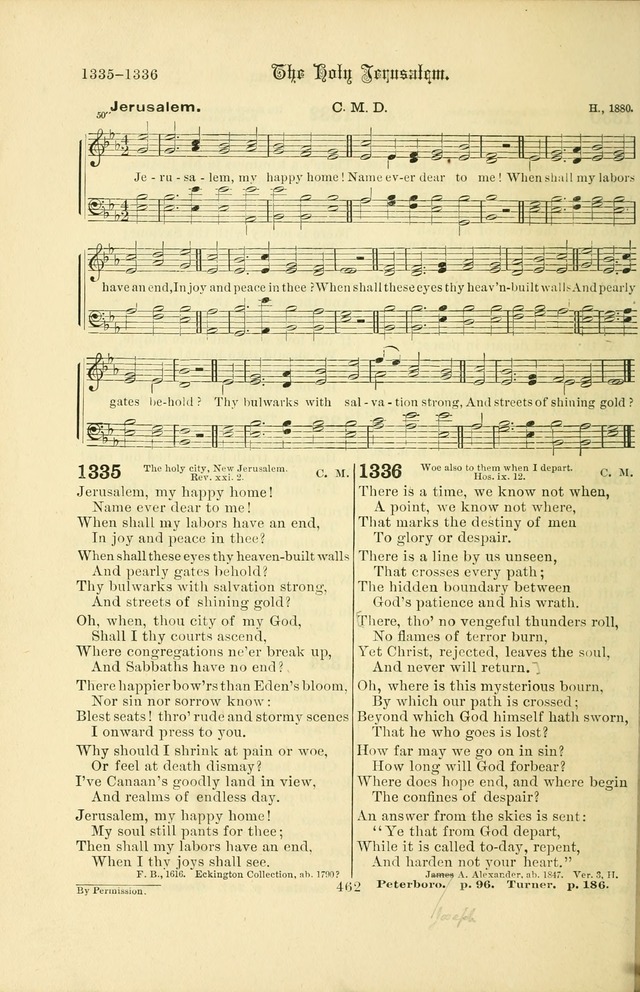 Songs of Pilgrimage: a hymnal for the churches of Christ (2nd ed.) page 462